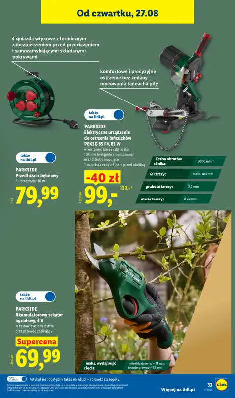 Lidl - gazetka promocyjna Katalog od poniedziałku 24.08 do niedzieli 30.08 - strona 39