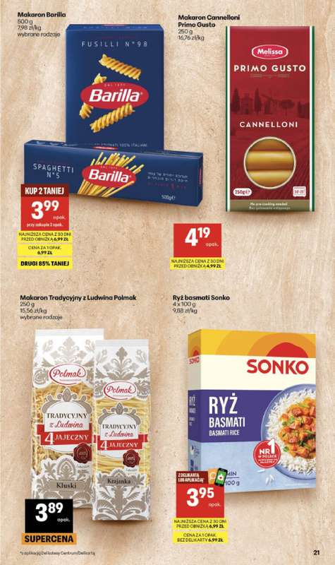 Delikatesy Centrum - gazetka promocyjna Gazetka  do środy 26.08 - strona 21