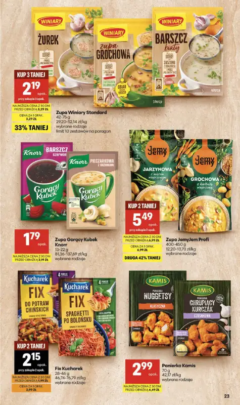 Delikatesy Centrum - gazetka promocyjna Gazetka  do środy 26.08 - strona 23