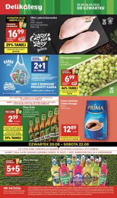 Delikatesy Centrum - gazetka promocyjna Gazetka  do środy 26.08