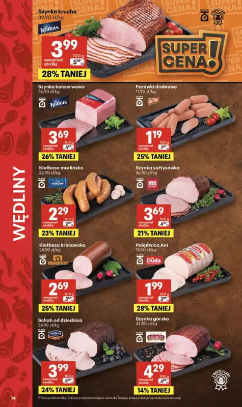 Delikatesy Centrum - gazetka promocyjna Gazetka  do środy 26.08 - strona 14