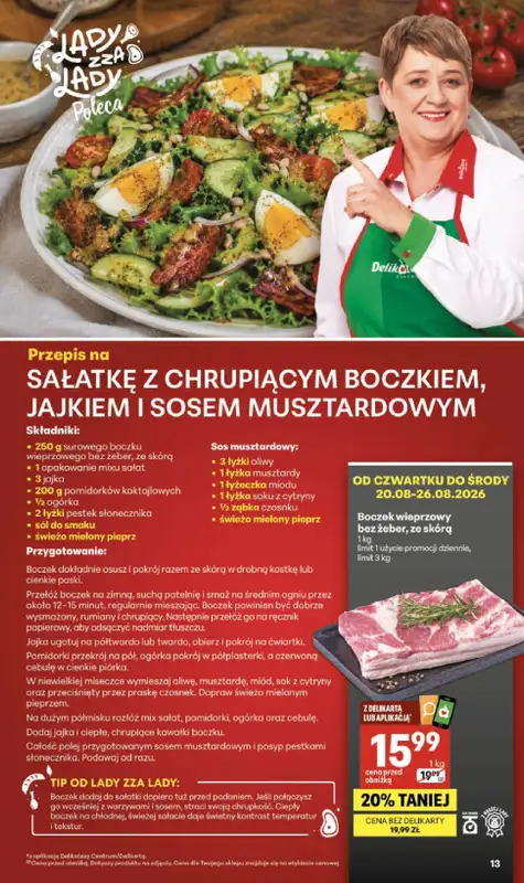 Delikatesy Centrum - gazetka promocyjna Gazetka  do środy 26.08 - strona 13