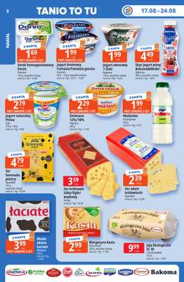 Leclerc - gazetka promocyjna Oferta E.Leclerc I Tanio to tu! od poniedziałku 17.08 do poniedziałku 24.08 - strona 2