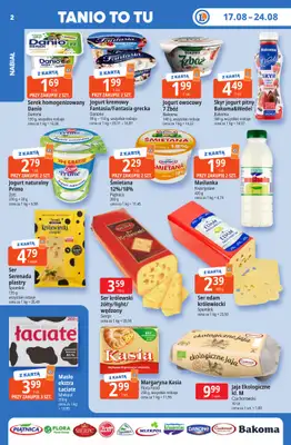 Leclerc - gazetka promocyjna Oferta E.Leclerc I Tanio to tu! od poniedziałku 17.08 do poniedziałku 24.08 - strona 2