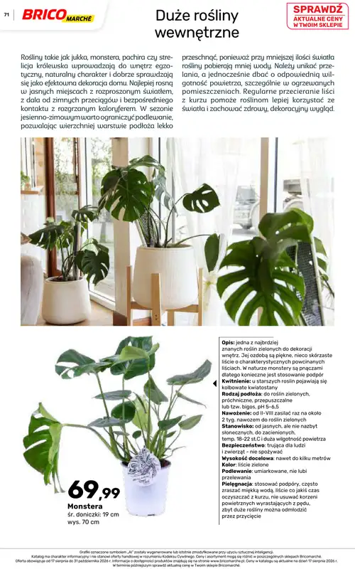 Bricomarche - gazetka promocyjna Jesienne inspiracje od poniedziałku 17.08 do soboty 31.10 - strona 71