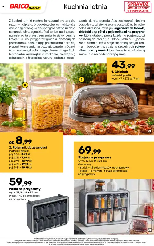 Bricomarche - gazetka promocyjna Jesienne inspiracje od poniedziałku 17.08 do soboty 31.10 - strona 14