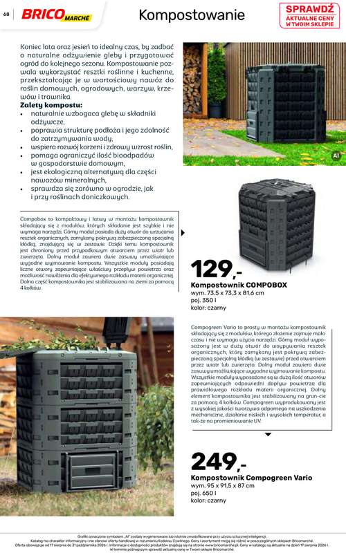 Bricomarche - gazetka promocyjna Jesienne inspiracje od poniedziałku 17.08 do soboty 31.10 - strona 68