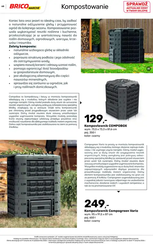 Bricomarche - gazetka promocyjna Jesienne inspiracje od poniedziałku 17.08 do soboty 31.10 - strona 68