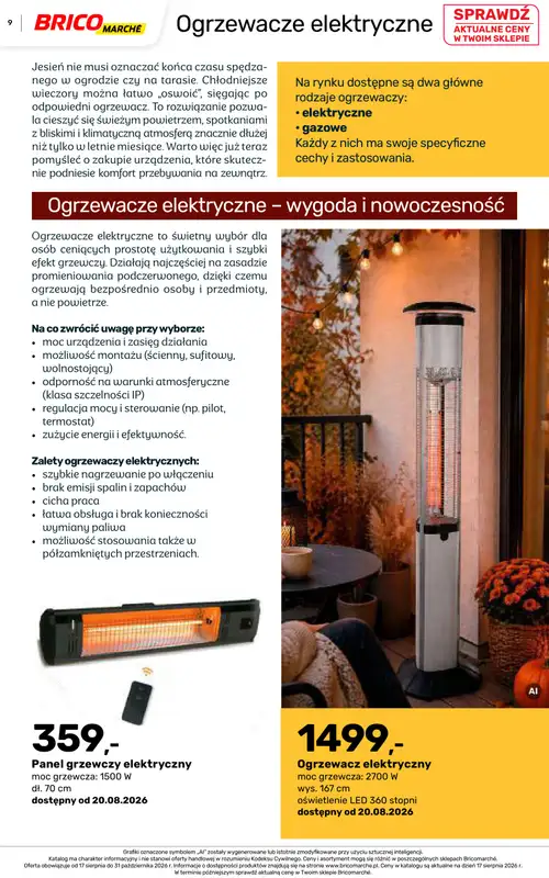 Bricomarche - gazetka promocyjna Jesienne inspiracje od poniedziałku 17.08 do soboty 31.10 - strona 9