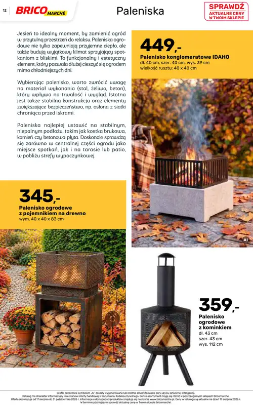 Bricomarche - gazetka promocyjna Jesienne inspiracje od poniedziałku 17.08 do soboty 31.10 - strona 12