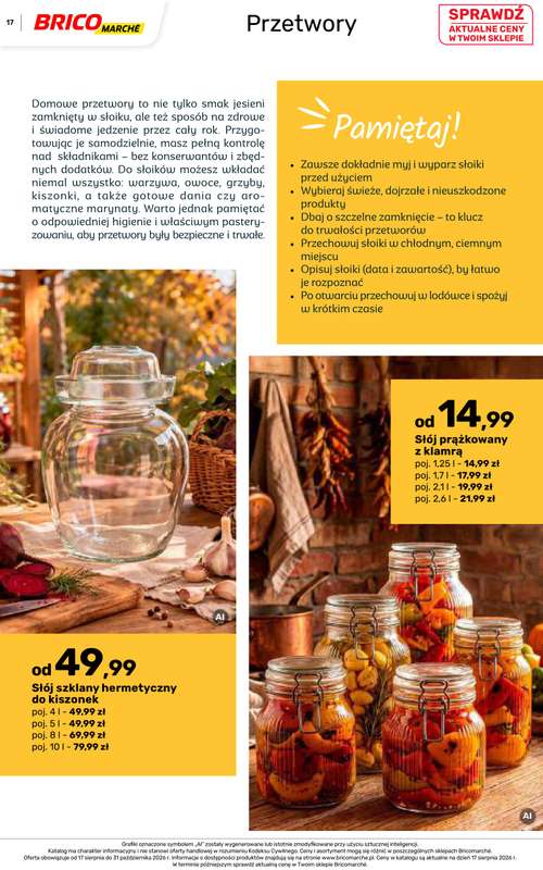Bricomarche - gazetka promocyjna Jesienne inspiracje od poniedziałku 17.08 do soboty 31.10 - strona 17