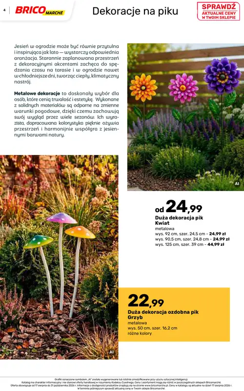 Bricomarche - gazetka promocyjna Jesienne inspiracje od poniedziałku 17.08 do soboty 31.10 - strona 4