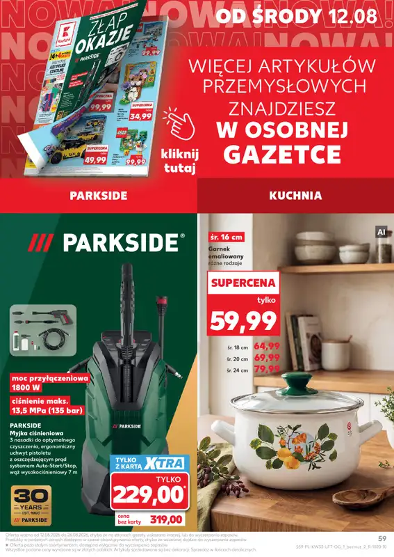 Kaufland - gazetka promocyjna Gazetka Tygodnia od środy 12.08 do środy 19.08 - strona 59