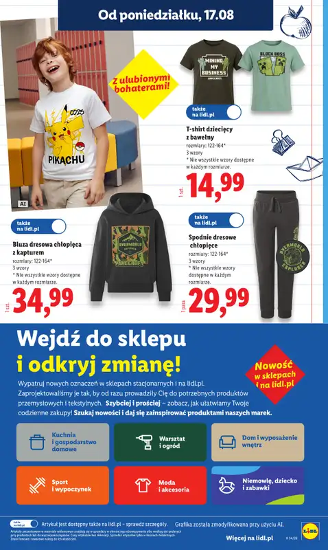 Lidl - gazetka promocyjna Oferta od poniedziałku od poniedziałku 17.08 do środy 19.08 - strona 33