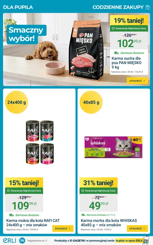 ERLI - gazetka promocyjna Gazetka od poniedziałku 17.08 do niedzieli 23.08 - strona 14