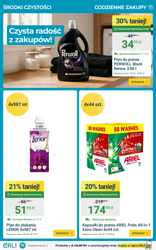 ERLI - gazetka promocyjna Gazetka od poniedziałku 17.08 do niedzieli 23.08 - strona 16