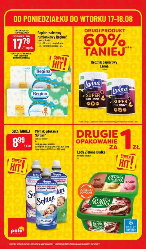 POLOmarket - gazetka promocyjna Super hity od poniedziałku 17.08 do wtorku 18.08 - strona 6