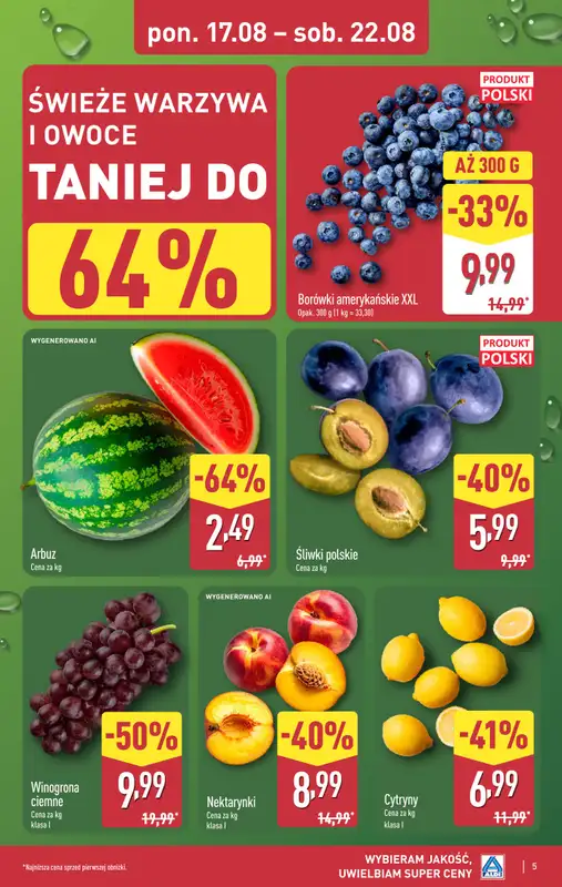 Aldi - gazetka promocyjna Pełny katalog! od poniedziałku 17.08 do soboty 22.08 - strona 5