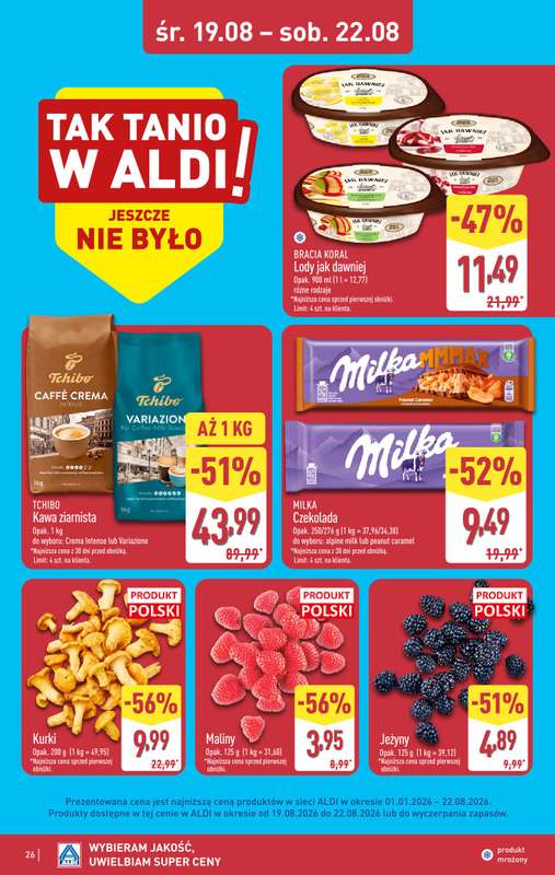 Aldi - gazetka promocyjna Pełny katalog! od poniedziałku 17.08 do soboty 22.08 - strona 26