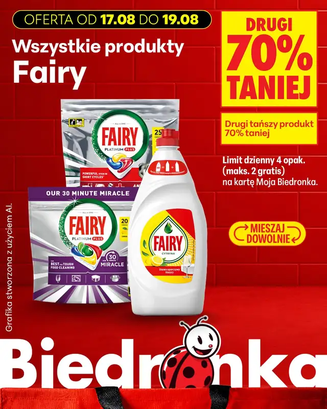 Biedronka - gazetka promocyjna Biedronkowe oszczędności od poniedziałku od poniedziałku 17.08 do środy 19.08 - strona 16
