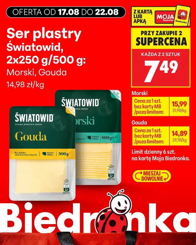Biedronka - gazetka promocyjna Biedronkowe oszczędności od poniedziałku od poniedziałku 17.08 do środy 19.08 - strona 10
