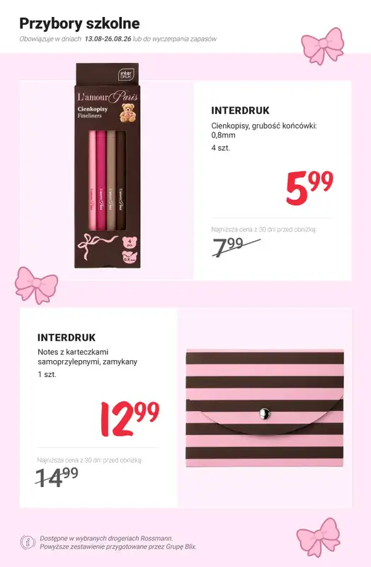 Rossmann - gazetka promocyjna Stylowo do szkoły PROMOCJE od poniedziałku 17.08 do soboty 22.08 - strona 2
