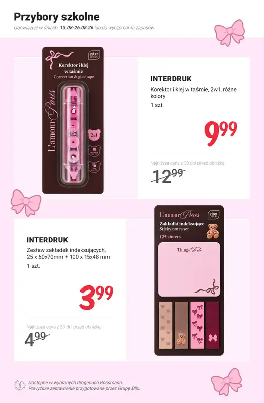 Rossmann - gazetka promocyjna Stylowo do szkoły PROMOCJE od poniedziałku 17.08 do soboty 22.08 - strona 3