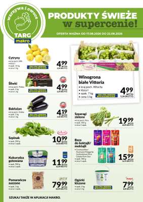 Makro - gazetka promocyjna Targ MAKRO - oferta świeża w super cenach! od poniedziałku 17.08 do soboty 22.08 - strona 5