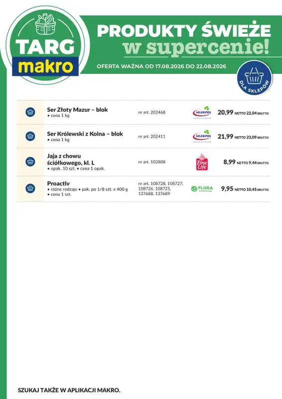 Makro - gazetka promocyjna Targ MAKRO - oferta świeża w super cenach! od poniedziałku 17.08 do soboty 22.08 - strona 8