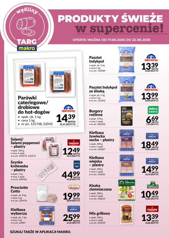 Makro - gazetka promocyjna Targ MAKRO - oferta świeża w super cenach! od poniedziałku 17.08 do soboty 22.08 - strona 3