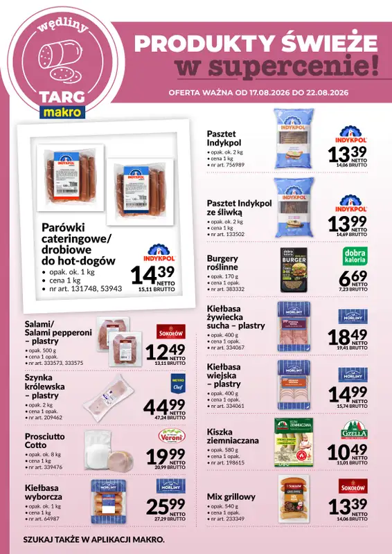 Makro - gazetka promocyjna Targ MAKRO - oferta świeża w super cenach! od poniedziałku 17.08 do soboty 22.08 - strona 3