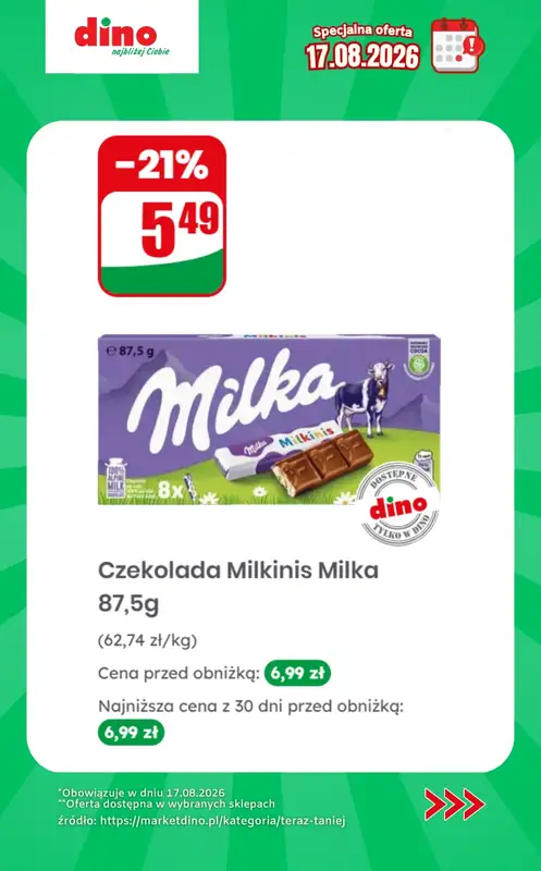 Dino - gazetka promocyjna Specjalna oferta na 17.08.2026 - promocje spoza gazetki od poniedziałku 17.08 do poniedziałku 17.08 - strona 4