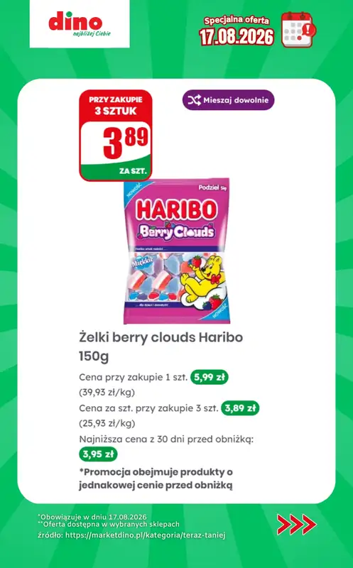 Dino - gazetka promocyjna Specjalna oferta na 17.08.2026 - promocje spoza gazetki od poniedziałku 17.08 do poniedziałku 17.08 - strona 9