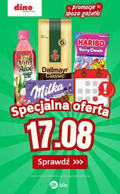 Dino - gazetka promocyjna Specjalna oferta na 17.08.2026 - promocje spoza gazetki od poniedziałku 17.08 do poniedziałku 17.08