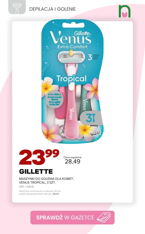 Drogerie Natura - gazetka promocyjna Golenie i depilacja - superceny! od poniedziałku 17.08 do poniedziałku 24.08 - strona 5