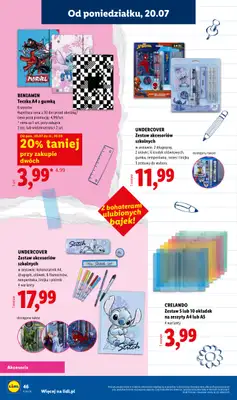 Lidl - gazetka promocyjna Kompletna Wyprawka W Megacenach od wtorku 14.07 do poniedziałku 31.08 - strona 48