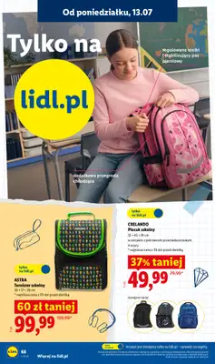 Lidl - gazetka promocyjna Kompletna Wyprawka W Megacenach od wtorku 14.07 do poniedziałku 31.08 - strona 72