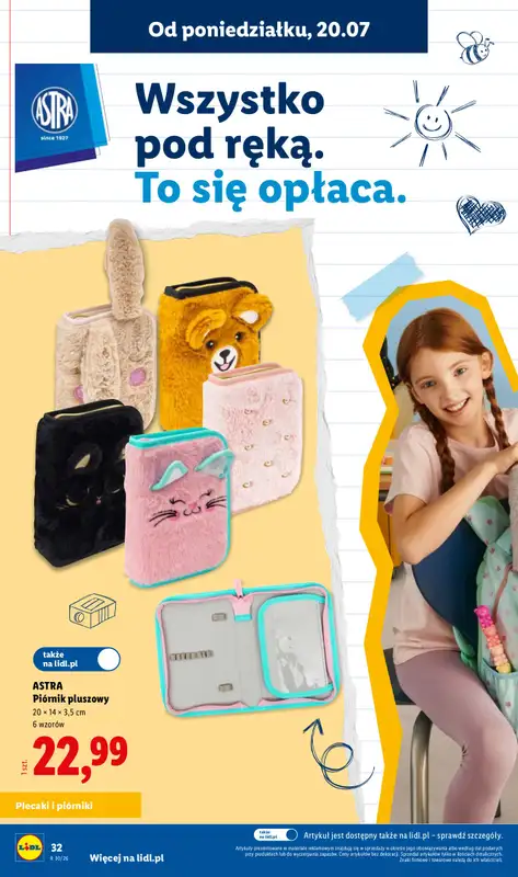 Lidl - gazetka promocyjna Kompletna Wyprawka W Megacenach od wtorku 14.07 do poniedziałku 31.08 - strona 34