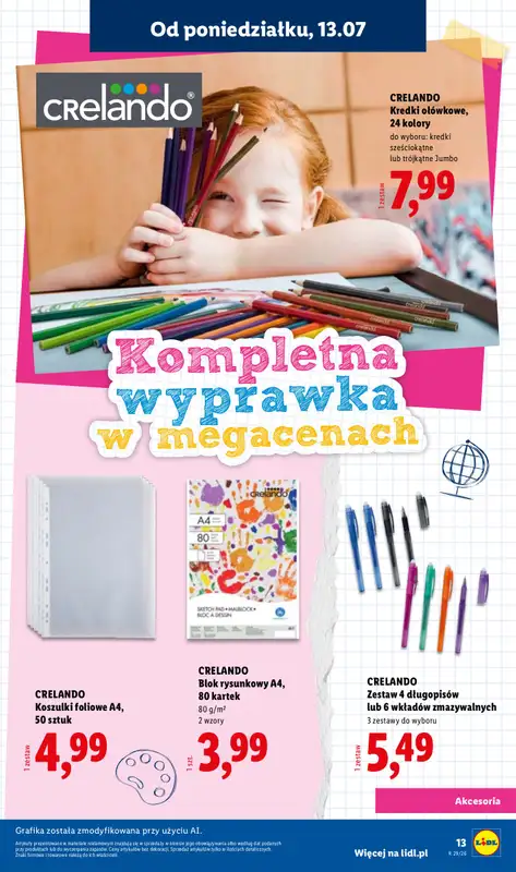 Lidl - gazetka promocyjna Kompletna Wyprawka W Megacenach od wtorku 14.07 do poniedziałku 31.08 - strona 15