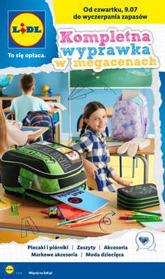 Lidl - gazetka promocyjna Kompletna Wyprawka W Megacenach od wtorku 14.07 do poniedziałku 31.08