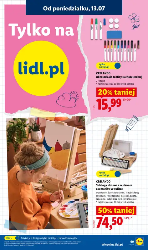 Lidl - gazetka promocyjna Kompletna Wyprawka W Megacenach od wtorku 14.07 do poniedziałku 31.08 - strona 73