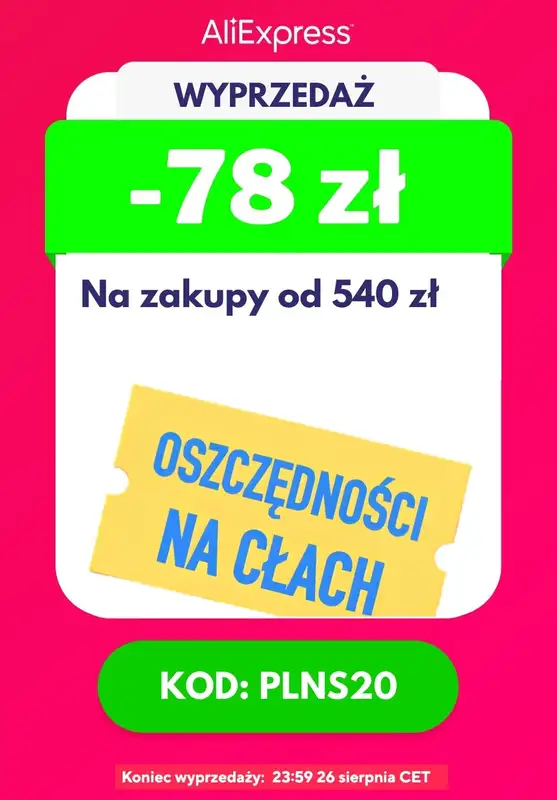 AliExpress - gazetka promocyjna Do -80% taniej | kupony od poniedziałku 17.08 do środy 26.08 - strona 5