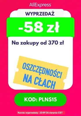 AliExpress - gazetka promocyjna Do -80% taniej | kupony od poniedziałku 17.08 do środy 26.08 - strona 6