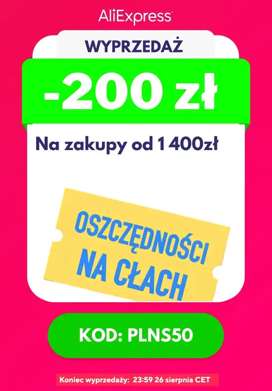 AliExpress - gazetka promocyjna Do -80% taniej | kupony od poniedziałku 17.08 do środy 26.08 - strona 3