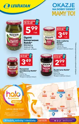 LEWIATAN - gazetka promocyjna Okazje na dobry dzień od czwartku 20.08 do środy 26.08