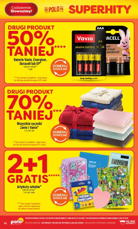 POLOmarket - gazetka promocyjna Gazetka od środy 19.08 do wtorku 25.08 - strona 62