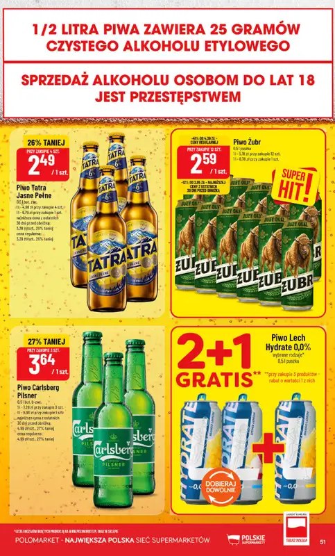 POLOmarket - gazetka promocyjna Gazetka od środy 19.08 do wtorku 25.08 - strona 51