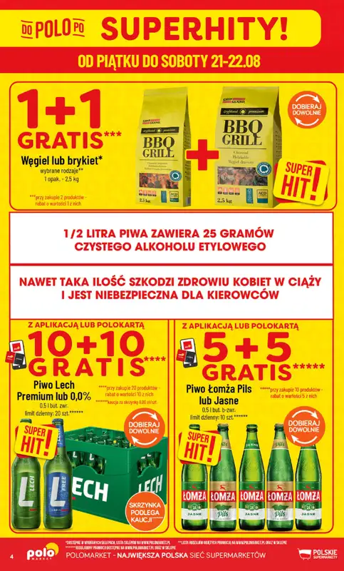 POLOmarket - gazetka promocyjna Gazetka od środy 19.08 do wtorku 25.08 - strona 4