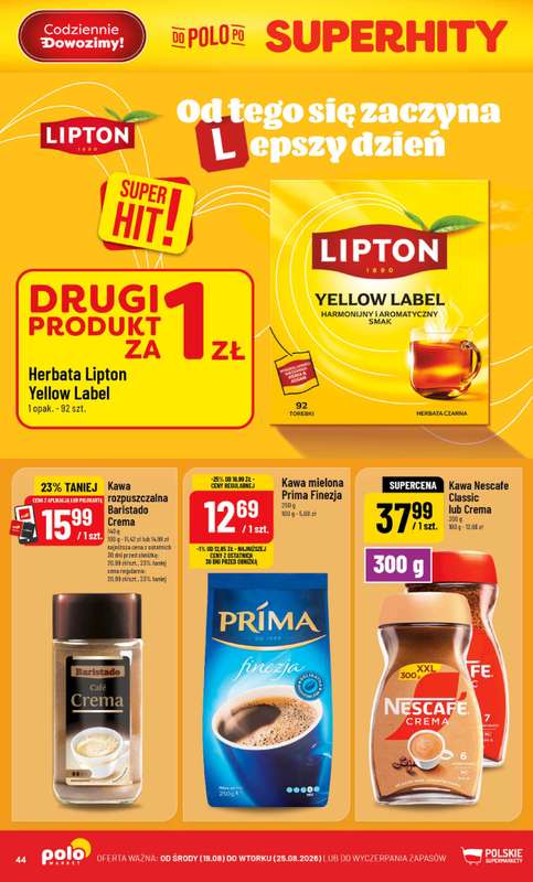 POLOmarket - gazetka promocyjna Gazetka od środy 19.08 do wtorku 25.08 - strona 44