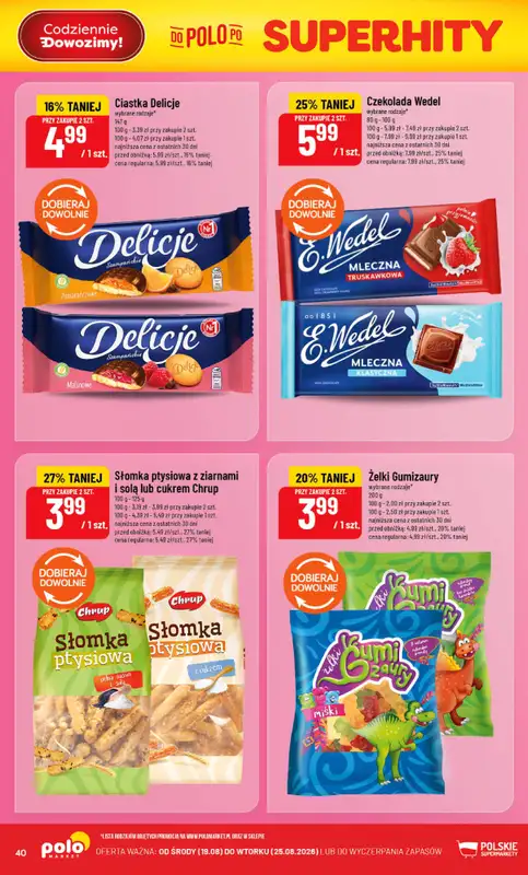 POLOmarket - gazetka promocyjna Gazetka od środy 19.08 do wtorku 25.08 - strona 40